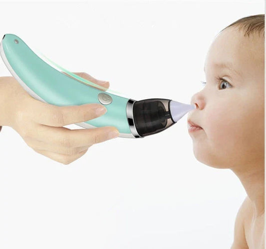 Electric Nasal Aspirator with Adjustable Suction Power and Soft Silicone Tips for Gentle Nasal Clearing in Babies