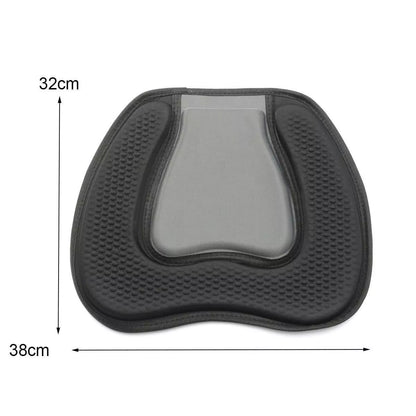 Black EVA kayak cushion for enhanced comfort and durability, size 38x32 cm