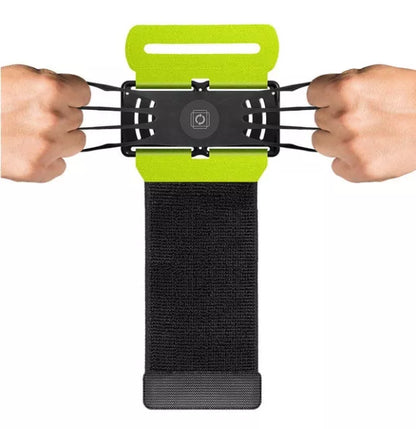 Detachable mobile phone holder with 360-degree rotation on arm