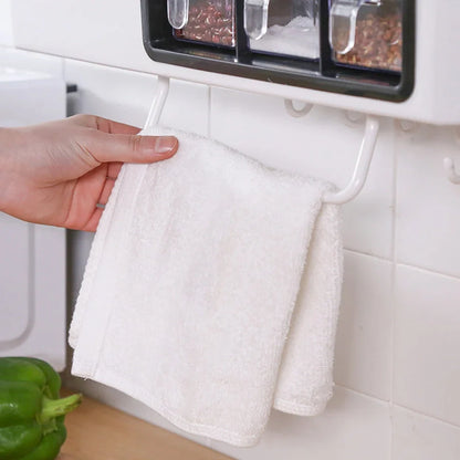 White wall-mounted plastic storage jar with pull-out transparent drawers for seasonings and kitchen utensils, dimensions 43.5cm x 16.7cm x 15.7cm