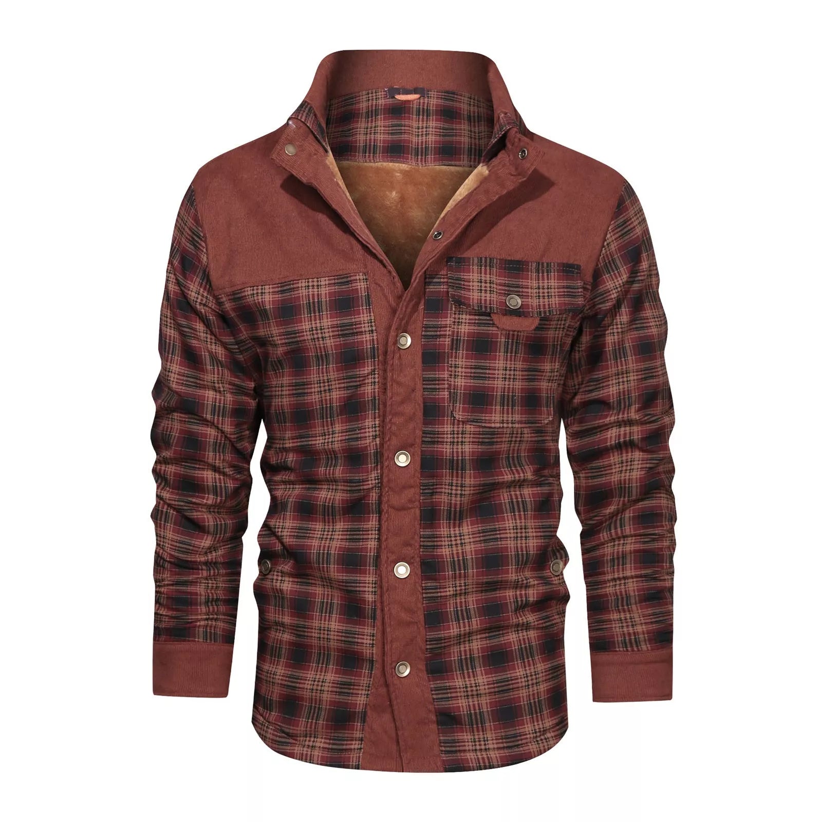 Men's cotton casual coat jacket for autumn and winter in various patterns