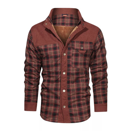 Men's cotton casual coat jacket for autumn and winter in various patterns