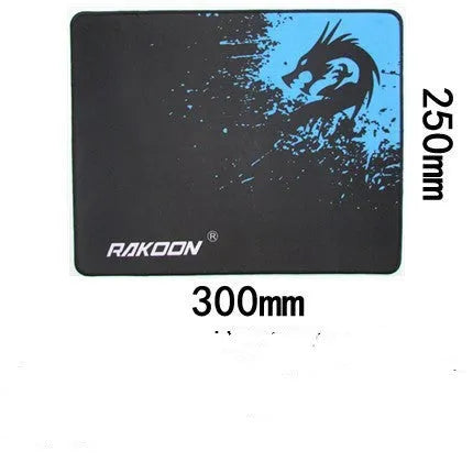 Single-sided gaming mouse pad with Seam Blue Dragon or Seam Green Dragon pattern, bagged table mat