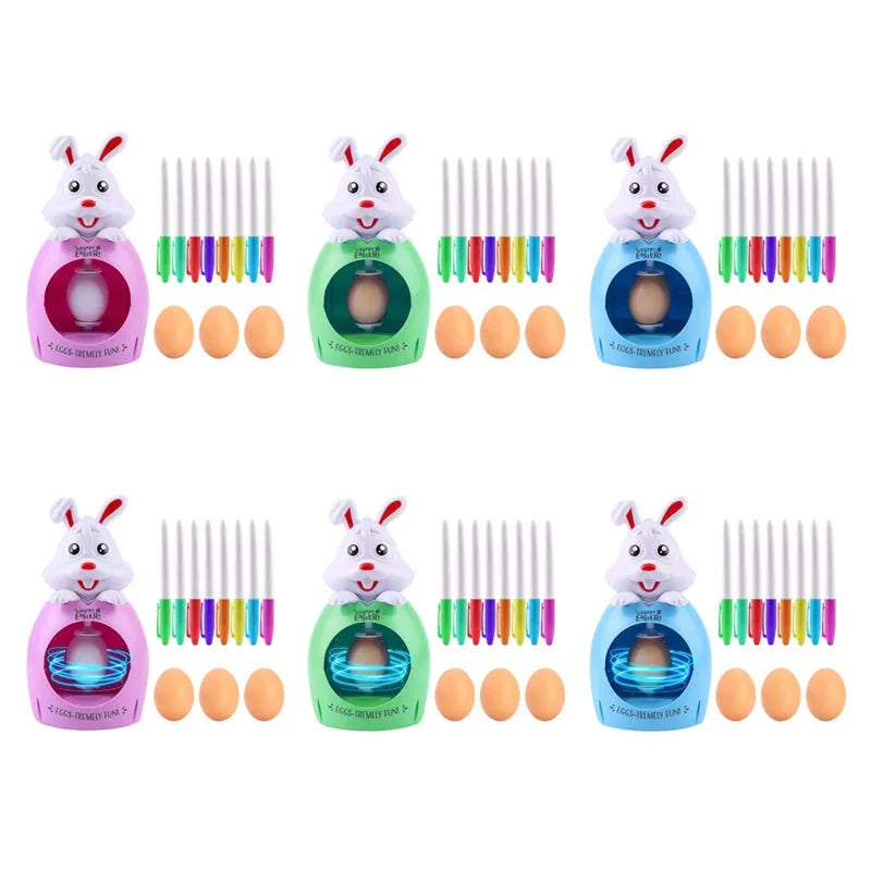 Easter egg decoration kit for kids with sound and light features, safe and non-toxic