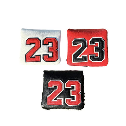 Ram golf club sleeve in red, black, white, or yellow with square putter compartment and PU material