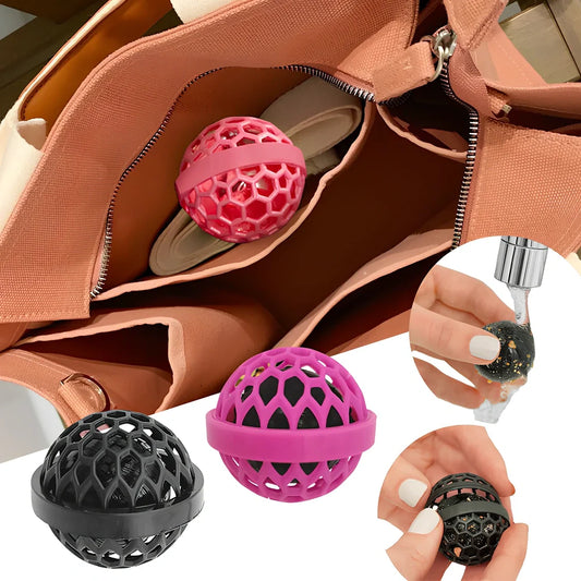 8cm bag cleaning ball with sticky interior for removing dust and debris from handbags and backpacks