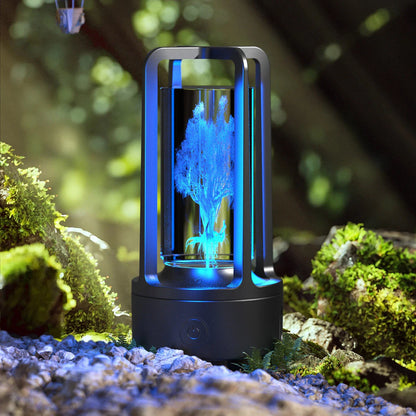 Stylish 2-in-1 Acrylic Lamp and Bluetooth Speaker with Touch Controls and Versatile Designs