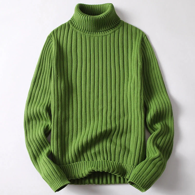 Men's and women's turtleneck sweater in various colors for autumn and winter wear