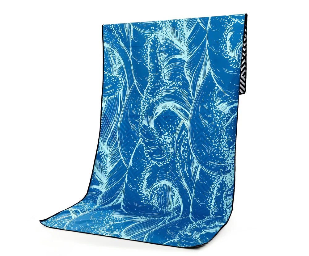 Superfine fibre beach towel in various colours, 175x75cm size, 280g lightweight for travel and outdoor sports