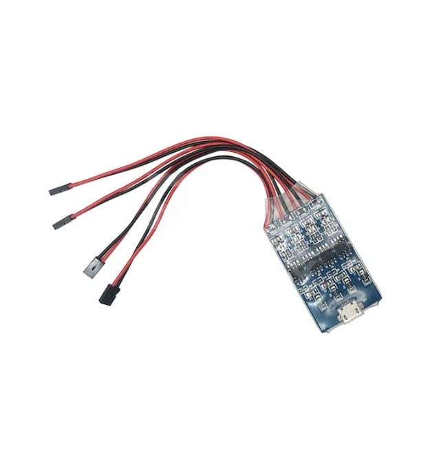 Coloured LED aviation navigation light for RC aircraft with four colour options and flash function