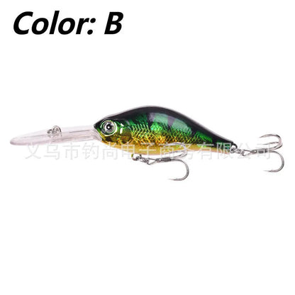 Floating Rock 10.5cm deep diving soft plastic minnow lure in multiple colours for freshwater fishing.