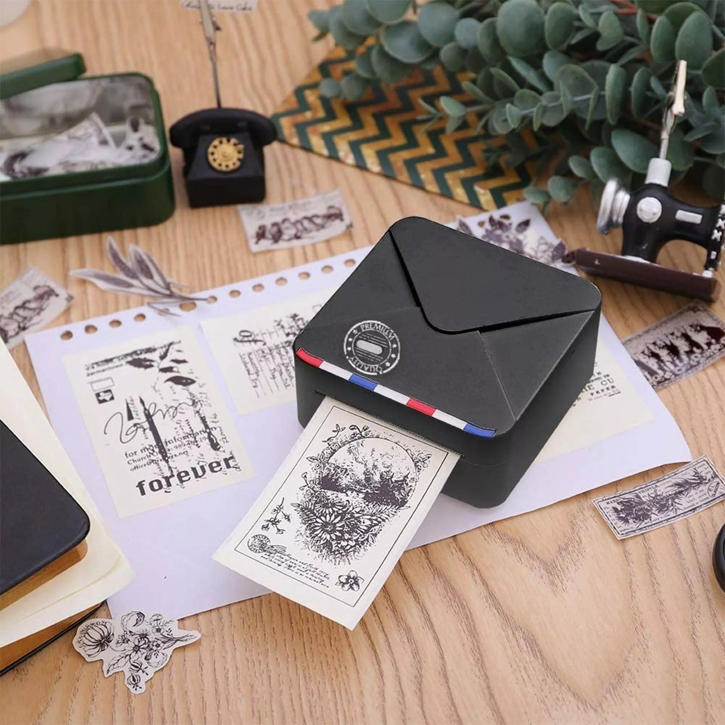 Compact Bluetooth thermal printer with high-resolution output, perfect for mobile printing needs