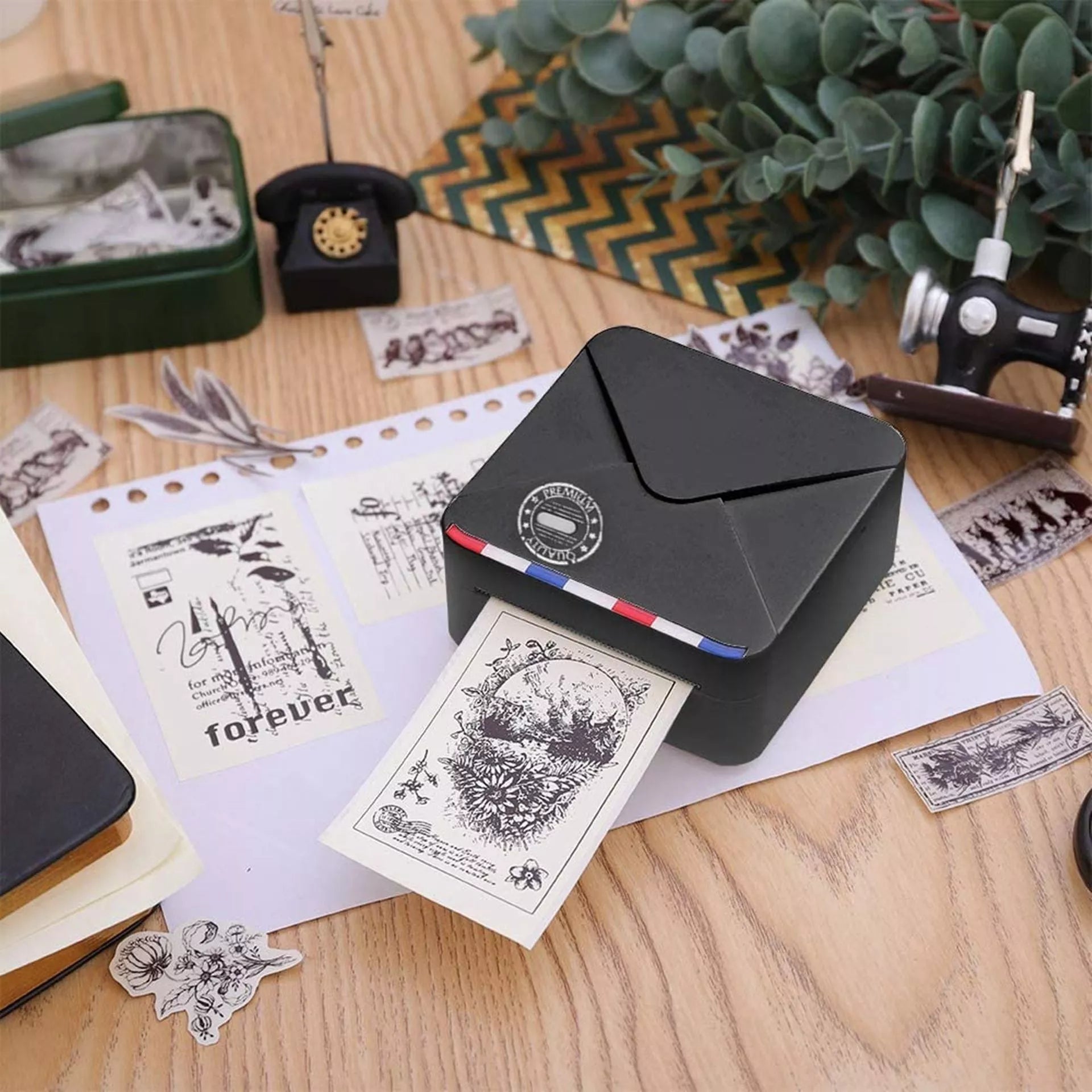 Compact Bluetooth thermal printer with high-resolution output, perfect for mobile printing needs