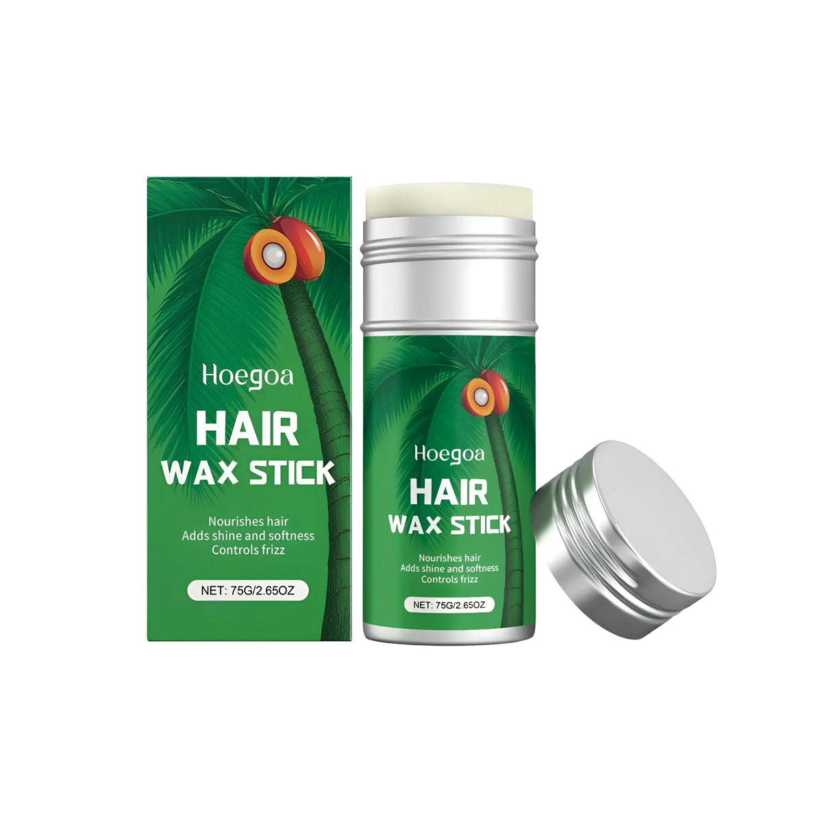 75g hair wax styling stick with beeswax and shea butter formulation