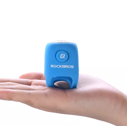 Electric horn mountain bike bell with elastic silicone material in various colors