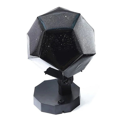 LED starry sky projector night lamp projecting constellation patterns on bedroom ceiling with remote control