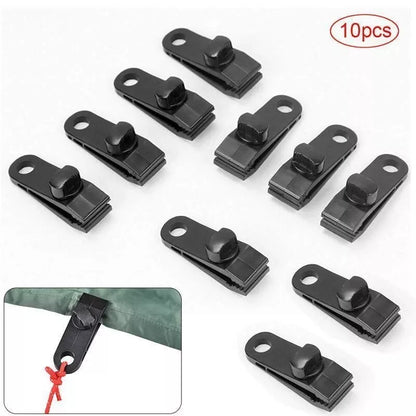 Outdoor tent fixed plastic clip for securing canopies in windy conditions
