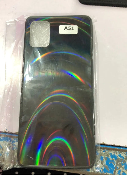 Marble-pattern shockproof silicone phone case for Samsung Galaxy models shown in multiple colours.