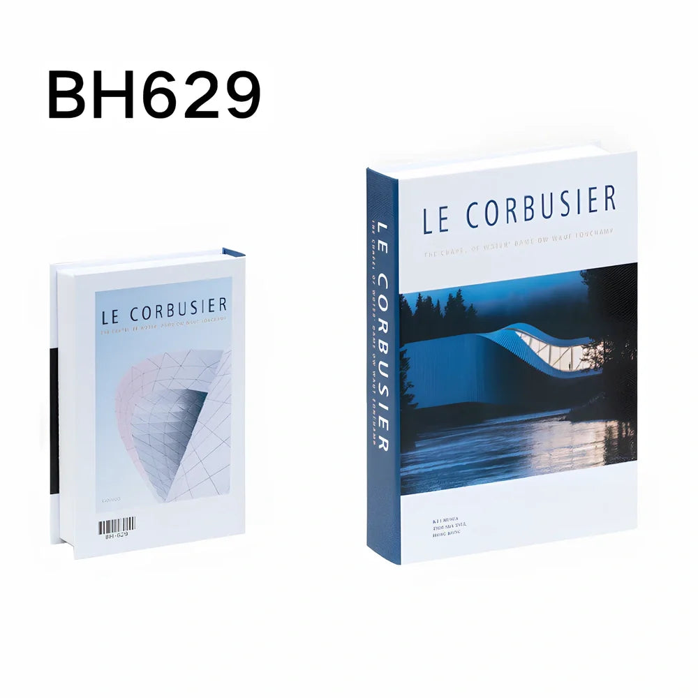 Simulation book ornament 27x18x6cm cardboard decorative prop with text design