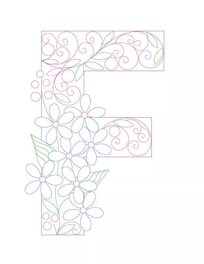 Paper Filigree Painting Kit - Letters for detailed art projects, includes A-Z templates