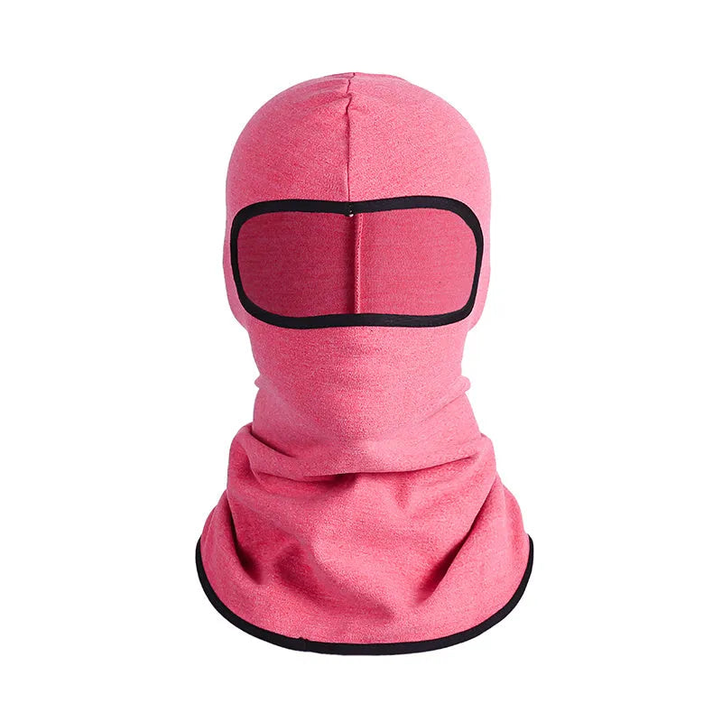 Motorcycle head cover with gloves in patterned grey street style for autumn winter travel