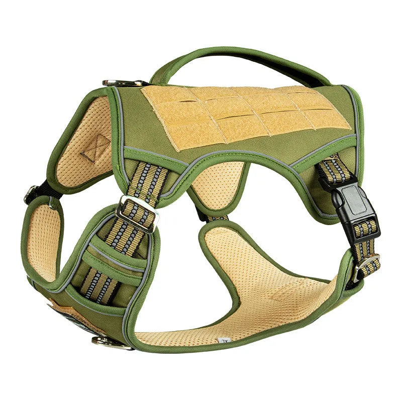 Working dog tactical chest strap in oxford cloth for search and rescue patrol dogs