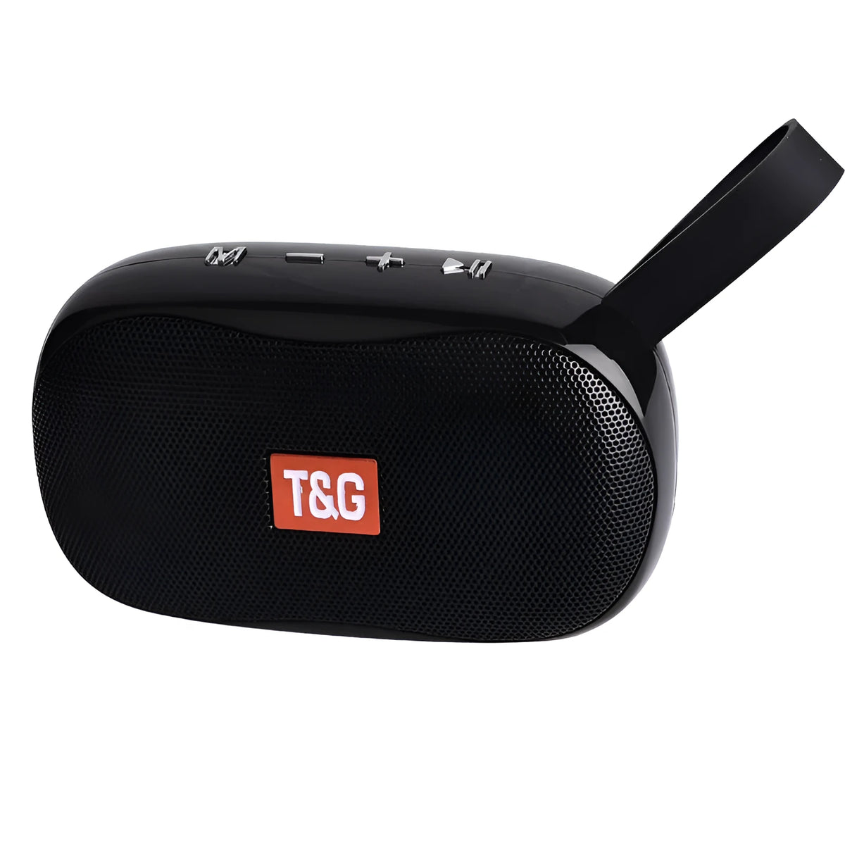 TG173 portable Bluetooth speaker in black, 121x45.5x70.8mm, with 52mm driver and 5W power.