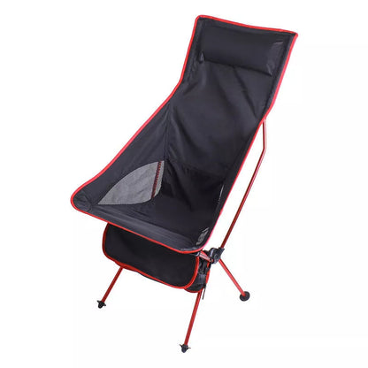 Large Outdoor Folding Fishing Chair with Comfort Pillow in various colors