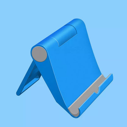 Adjustable PE folding mobile phone stand in various colors for secure device viewing