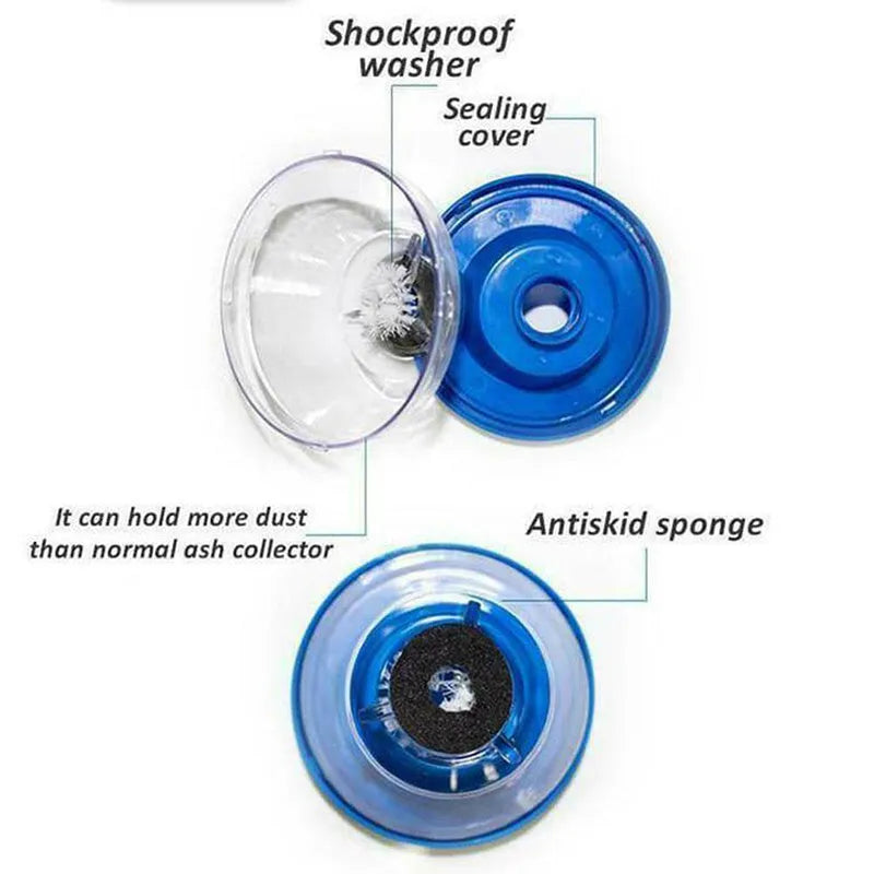 Blue bowl-shaped electric hammer dust cover accessory for collecting drilling debris