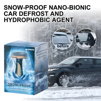 Hydrophobic nano coating car snow brush with PE construction for winter vehicle cleaning