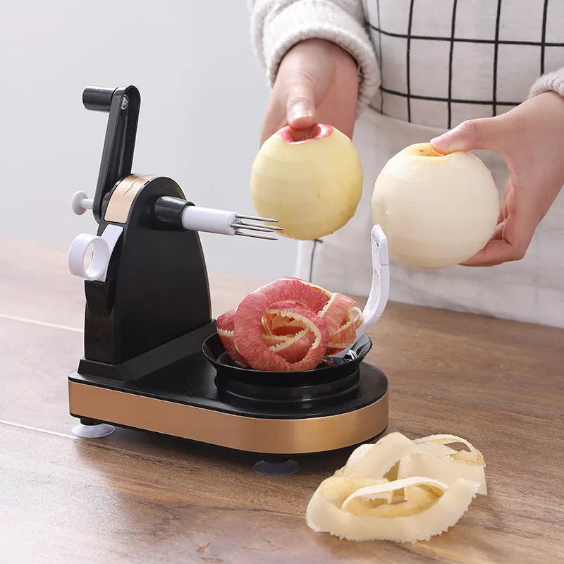 Hand Crank Peeler with stainless steel blade for peeling apples and pears
