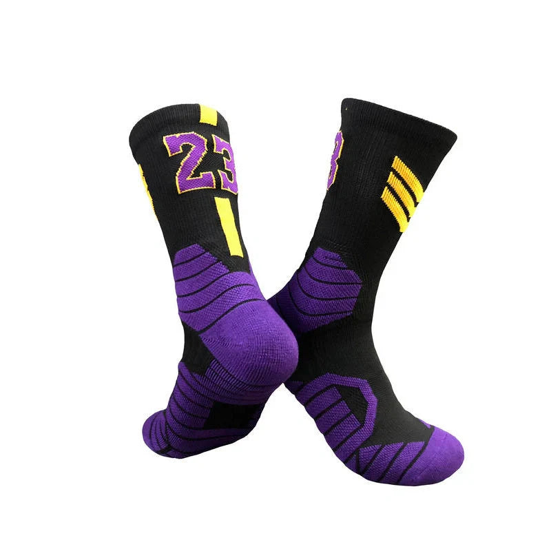 Premium basketball socks with moisture-wicking technology and supportive fit for enhanced sports performance