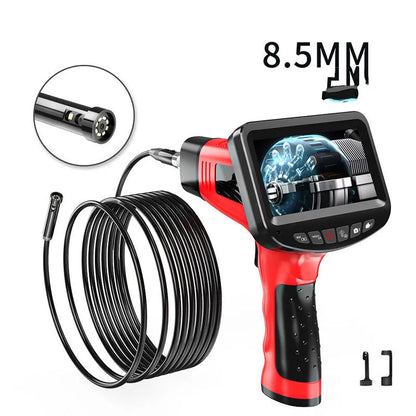 8.5mm dual-lens endoscope camera with hard wire cable and memory card for industrial inspections