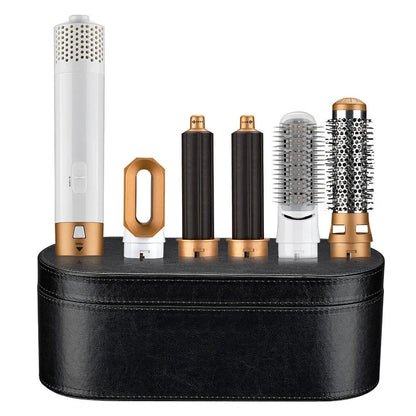 Multifunctional hot air curling iron in six colours with constant temperature technology and UK electrical compatibility