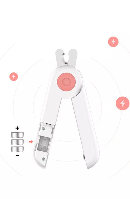 LED Light-Emitting Professional Pet Nail Clippers for Dogs and Cats with ergonomic design