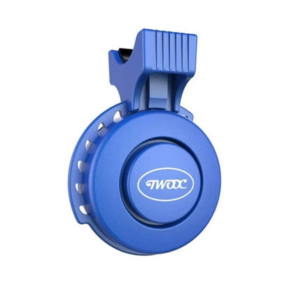 Compact bicycle horn with built-in Bluetooth speaker, available in multiple color options