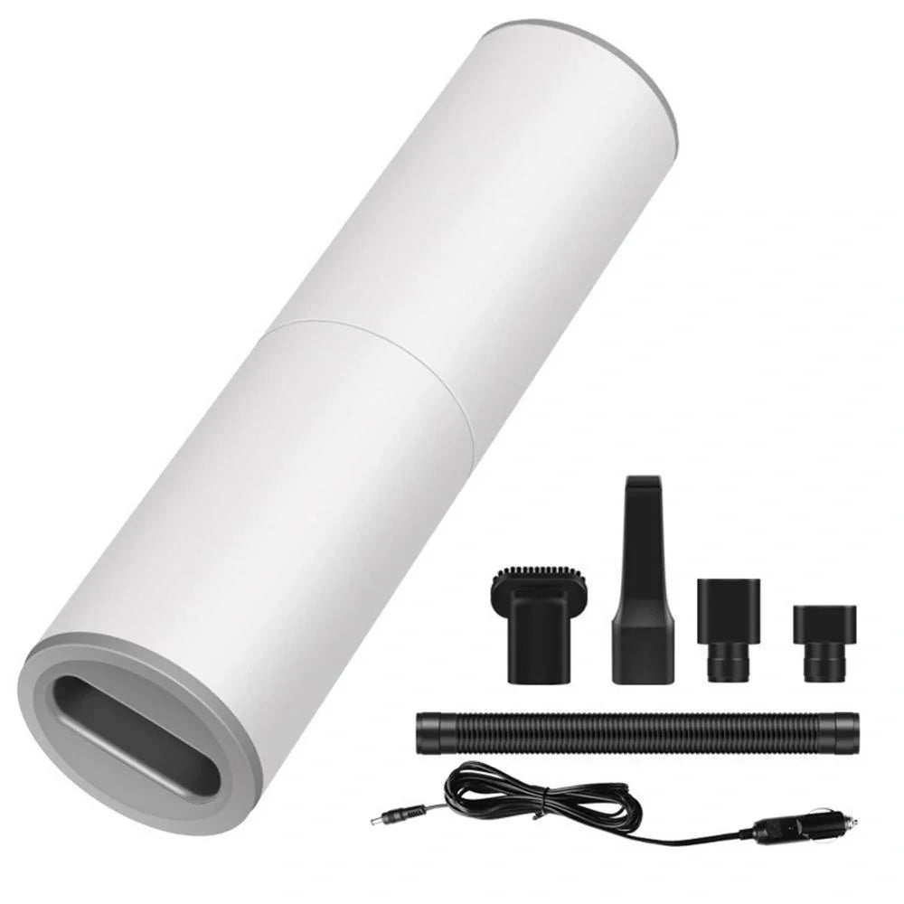 Compact portable car vacuum cleaner with HEPA filter for powerful cleaning