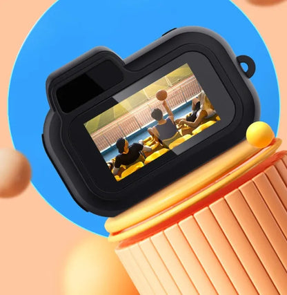Black Y3000 compact HD sports camera with 0.96-inch screen on a textured surface.