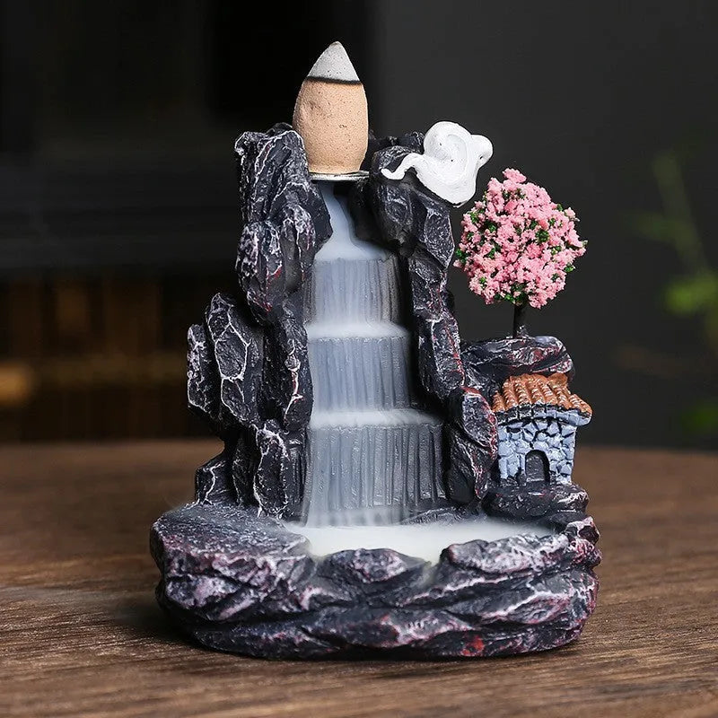 Ceramic backflow incense burner ornament in modern simplicity style