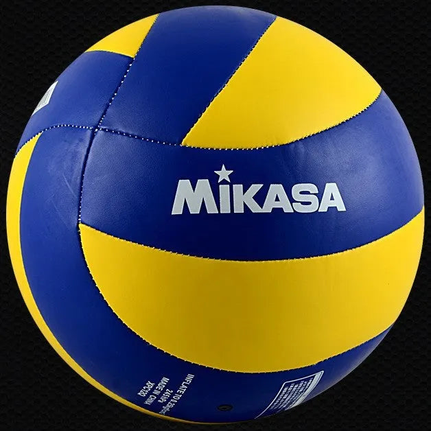 PU volleyball in size 4 or 5 with machine-sewn panels, available in MVA360 and MVA460 colours