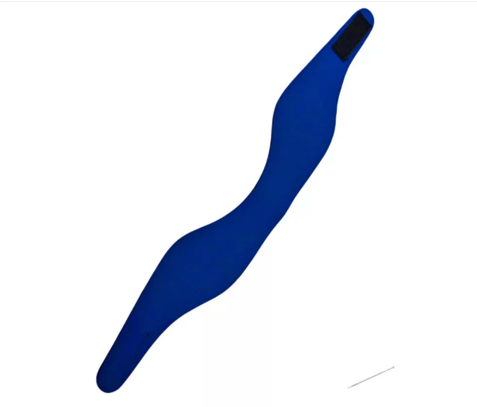 Rubber swimming headband in various colors for secure hair management during swimming