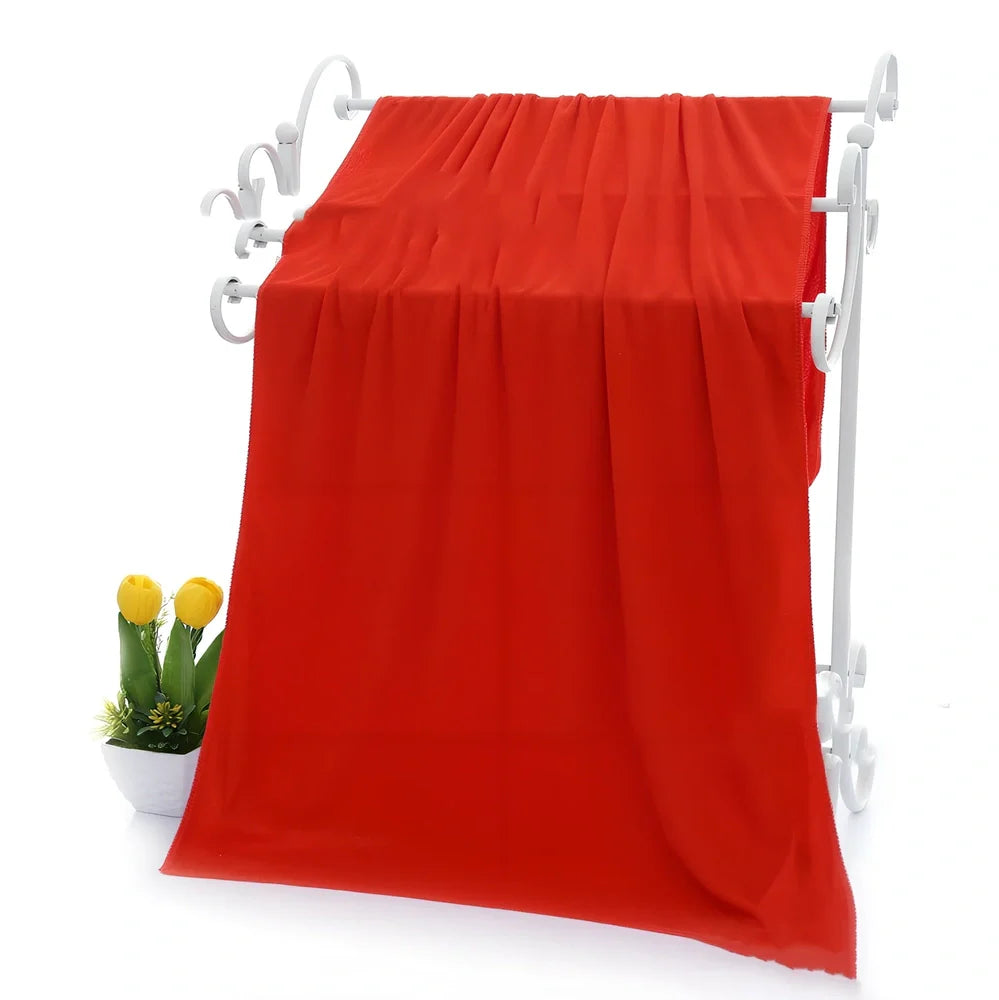 70x140cm microfiber bath towel with weft-knitted superfine fibre construction in multiple colour options