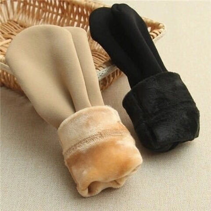Cozy winter tube socks for men and women in black and skin color options