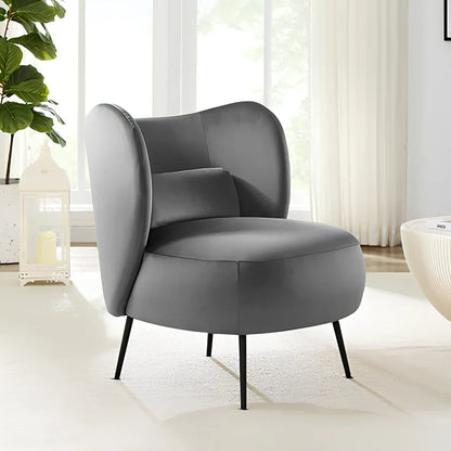 Nordic style sofa in beige lambswool fabric with 180cm wide frame seating 2-3 adults