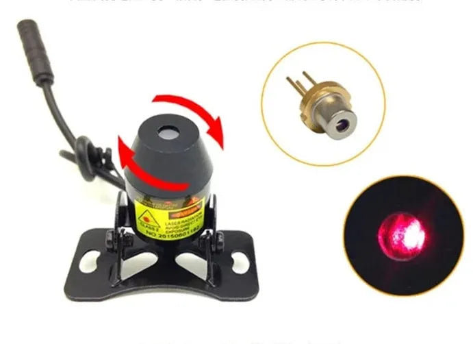 Black laser fog light anti-tailgating spotlight and anti-collision warning lamp for car rear fog safety