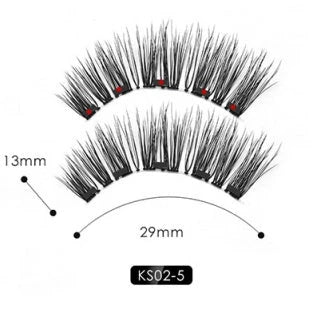 Magnetic Liquid Eyeliner and False Lashes Set - Easy Application, No Glue Needed