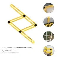 Four folding measuring ruler showing extended 25cm measurement and folded 12cm storage positions