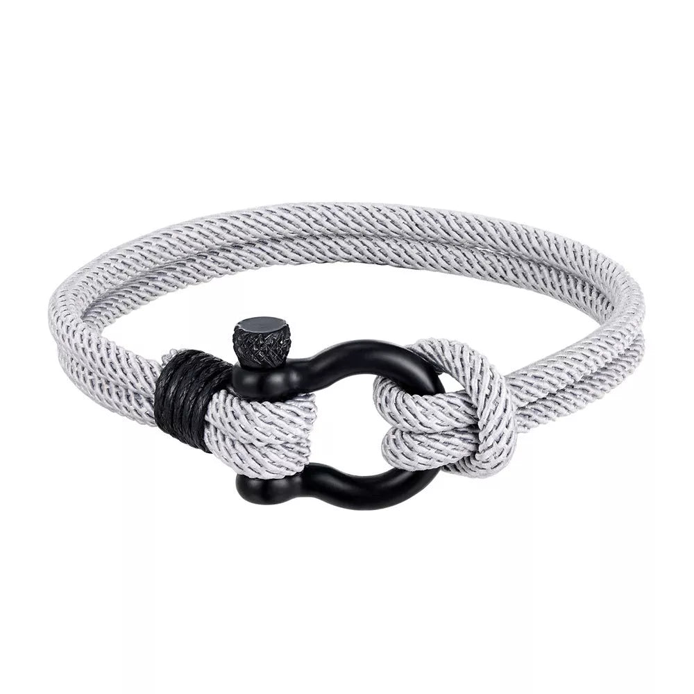 Milan rope bracelet with geometric design in various colors and sizes