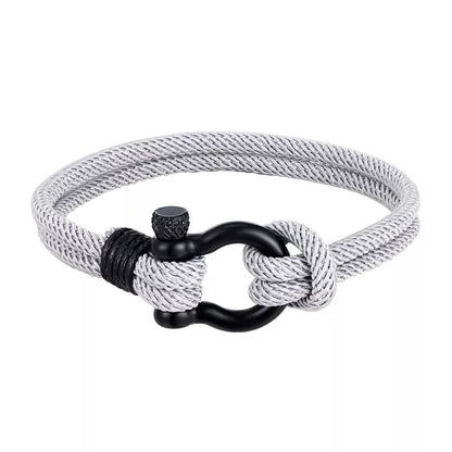 Milan rope bracelet with geometric design in various colors and sizes